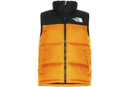 Summit Puffer vest-Orange/Black