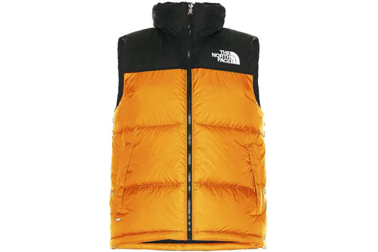 Summit Puffer vest-Orange/Black