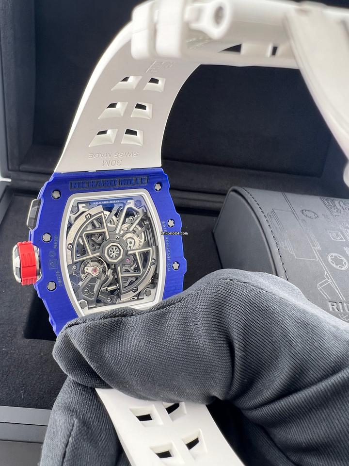 Royal Blue skeleton Luxury watch