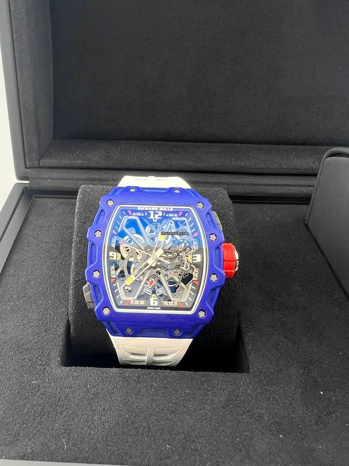Royal Blue skeleton Luxury watch